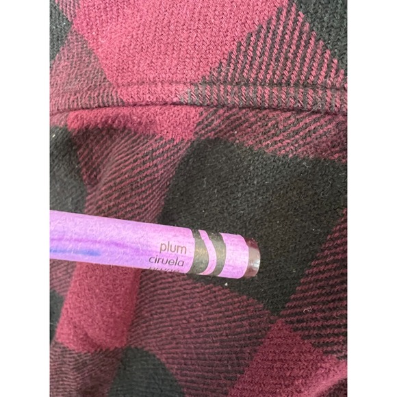 American Eagle Mens Flannel Plaid Shirt Classic Fit‎ Large Taylor Swift Evermore - Picture 4 of 9